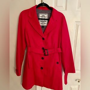 Women’s red MNG trench coat